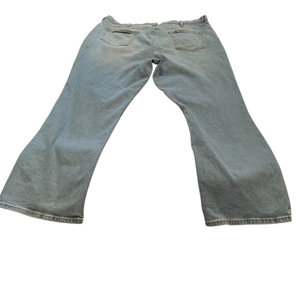 Old Navy-Straight-Tough/Flex-Size 42x32-Ladies Denim Jeans-Light Wash - Picture 8 of 10